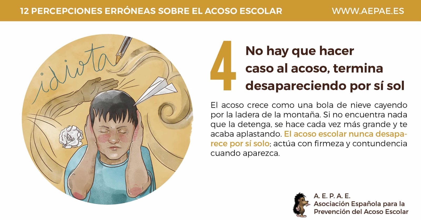 AEPAE | Campaña 2017-2018: Percepción errónea 3 AEPAE | Campaña 2017-2018: Percepción errónea 3