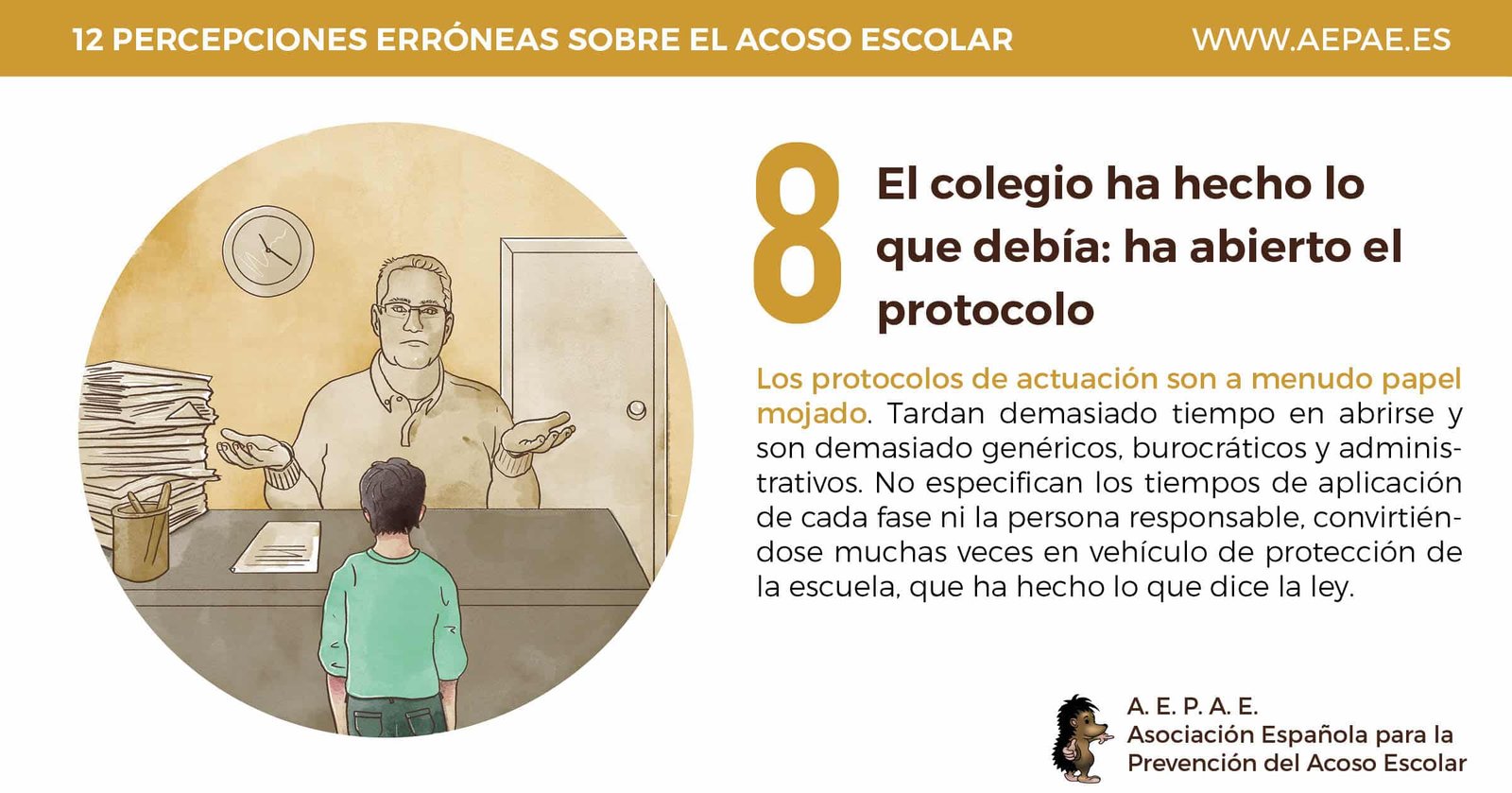 AEPAE | Campaña 2017-2018: Percepción errónea 3 AEPAE | Campaña 2017-2018: Percepción errónea 3