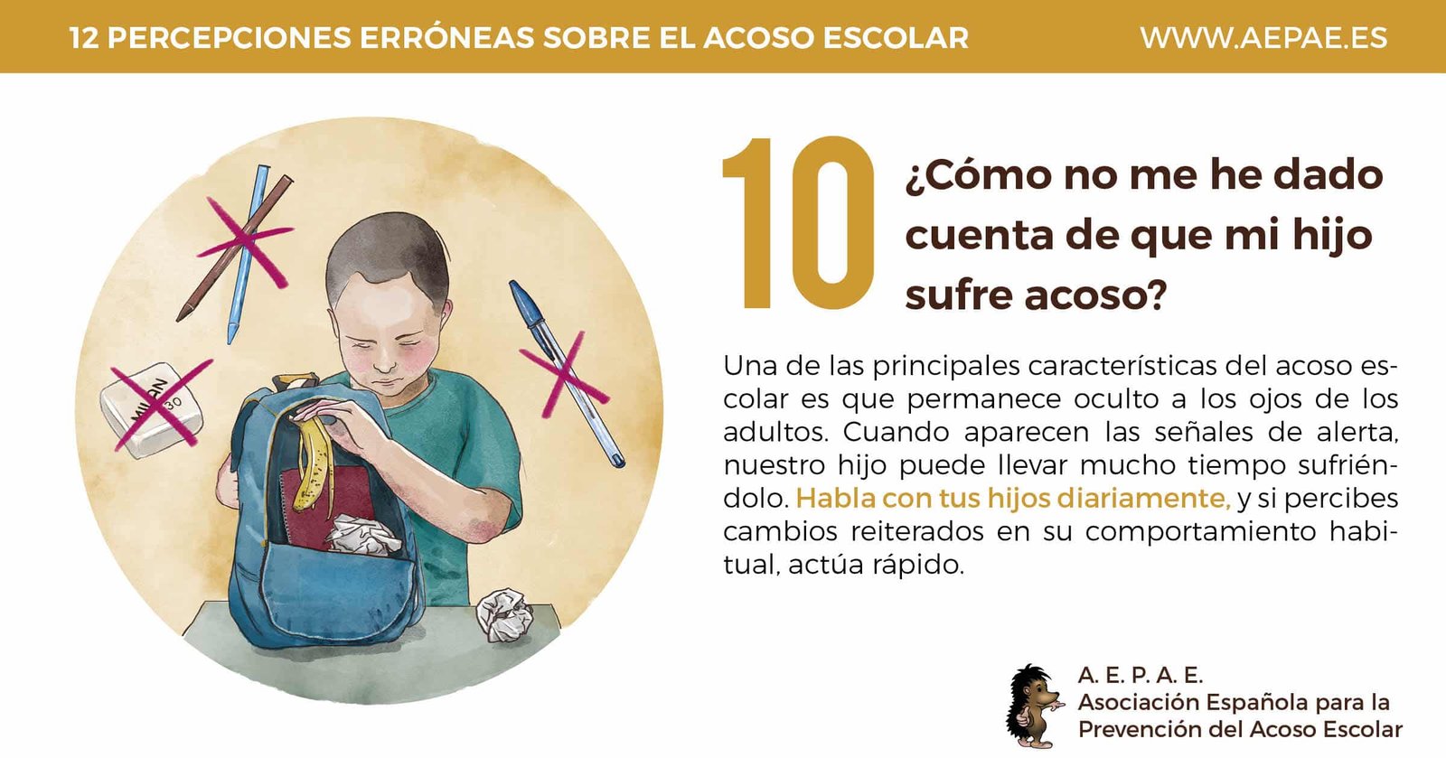 AEPAE | Campaña 2017-2018: Percepción errónea 3 AEPAE | Campaña 2017-2018: Percepción errónea 3