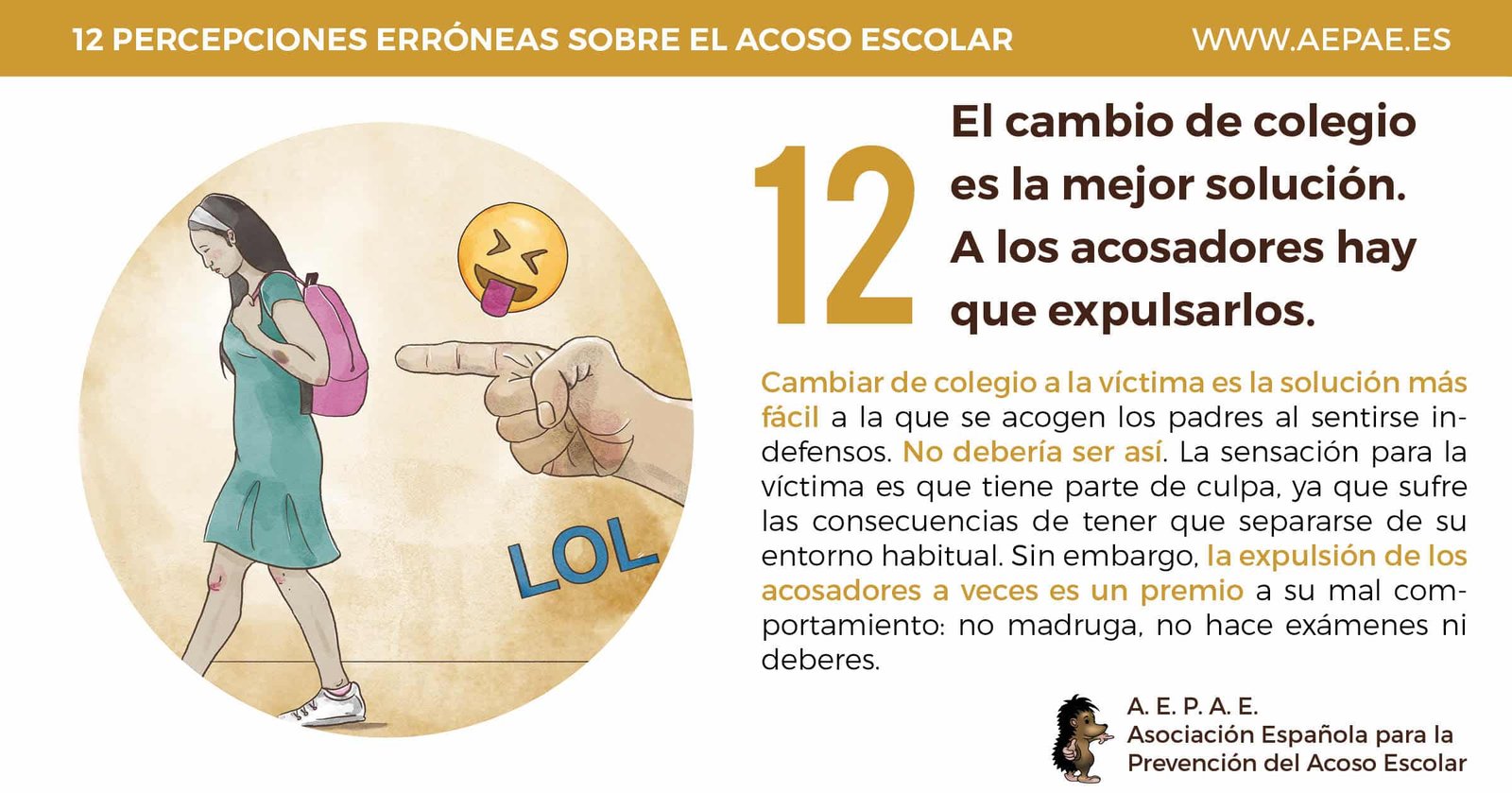 AEPAE | Campaña 2017-2018: Percepción errónea 3 AEPAE | Campaña 2017-2018: Percepción errónea 3