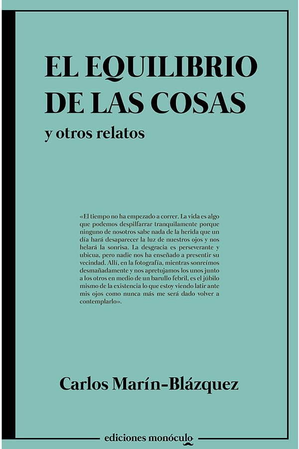 AEPAE - Libro «El equilibrio de las cosas» de Carlos Marín-Blázquez