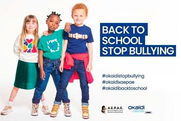 AEPAE y Okaïdi se unen nuevamente en una campaña para prevenir el acoso escolar