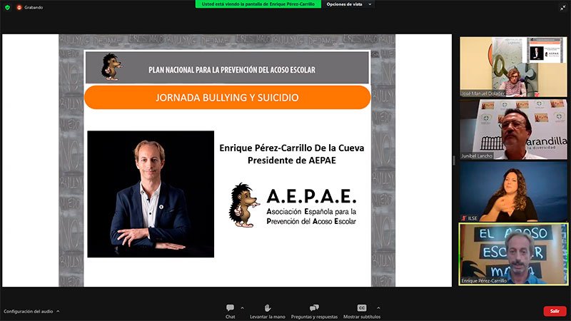 AEPAE en la Jornada “Bullying y suicidio” organizada por el CEDD