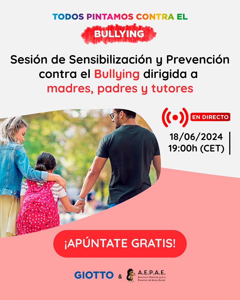 Sesión de sensibilización contra el acoso escolar: #TodosPintamosContraElBullying