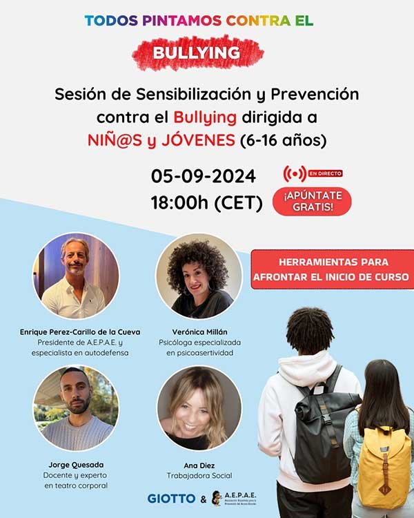 Ponencia «Vuelta al cole» para alumnos de primaria y secundaria, gracias a Giotto