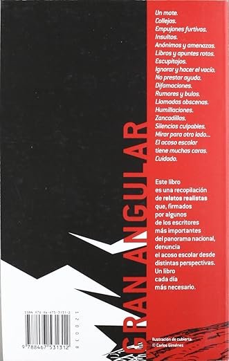 21 relatos contra el acoso escolar trasera